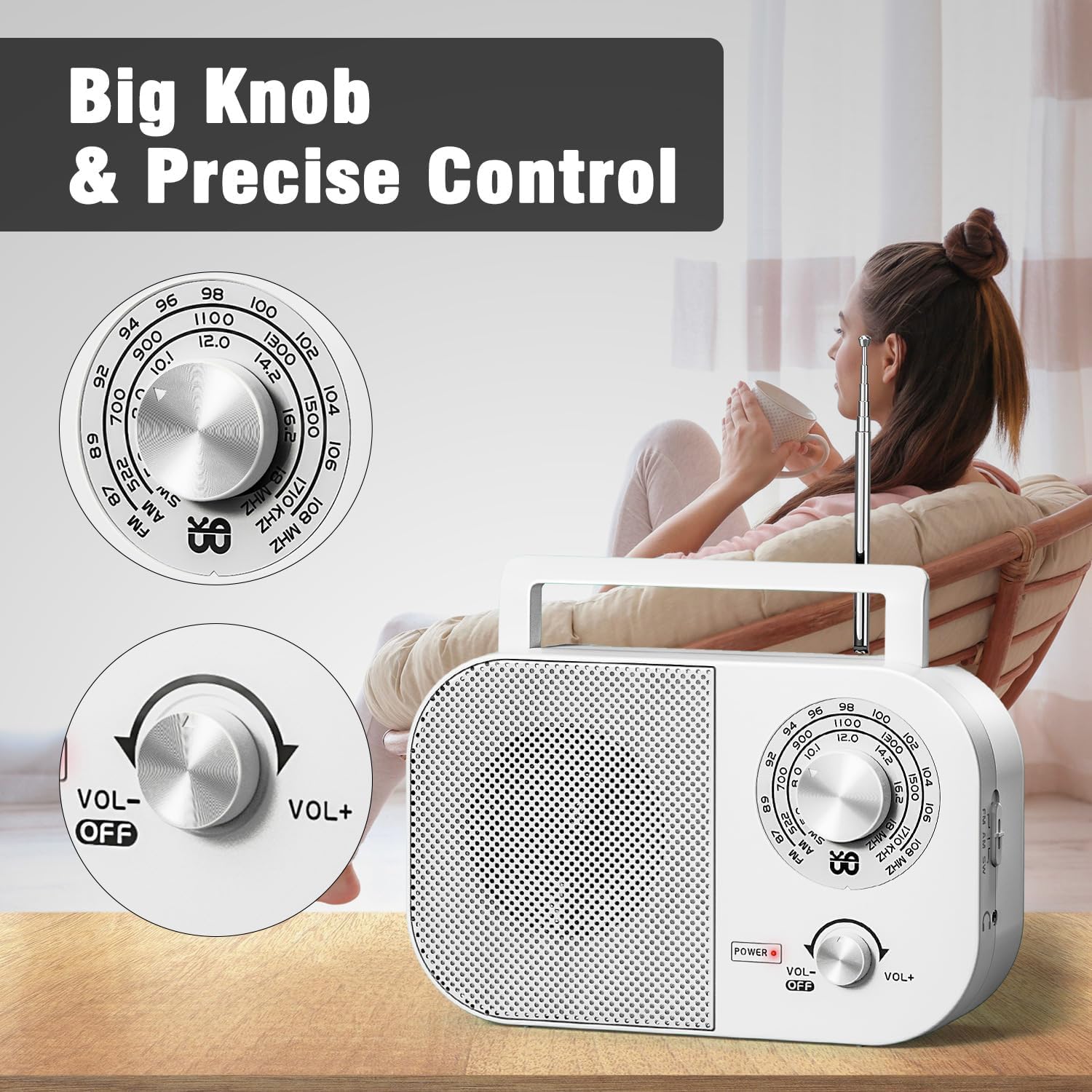 Amazon.co.jp: TendakポータブルラジオAM FM SW、ラウドスピーカー付き